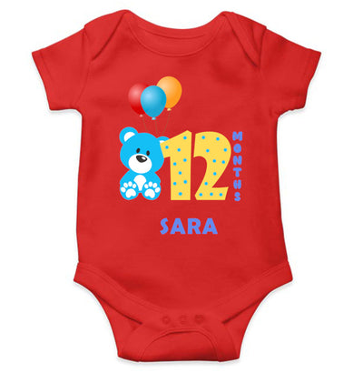 Custom Name Twelve Rompers for Baby Girl- FunkyTeesClub