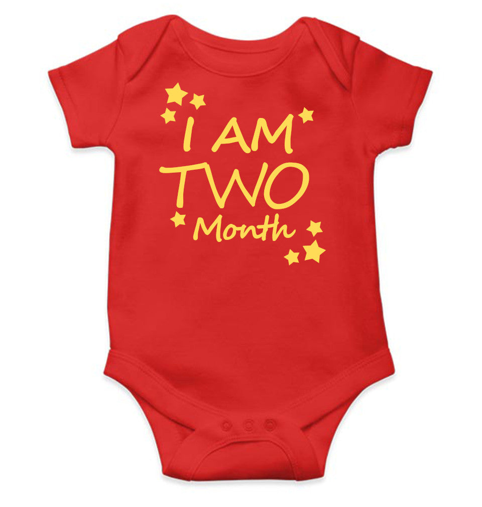I Am Two Months Rompers for Baby Girl- FunkyTeesClub