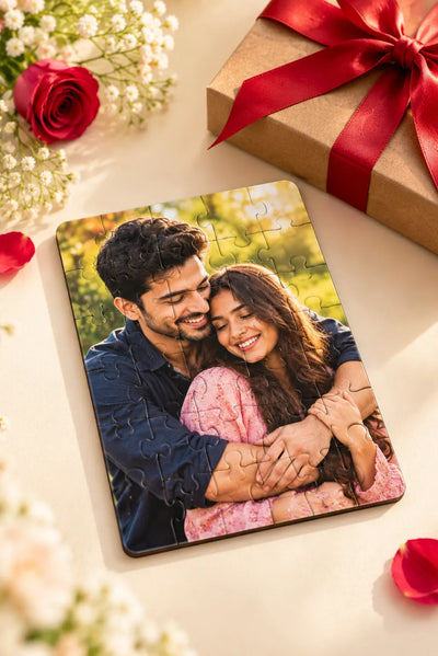 Custom MDF Wooden Photo Puzzle – 30 Pieces | Personalized Photo Gift