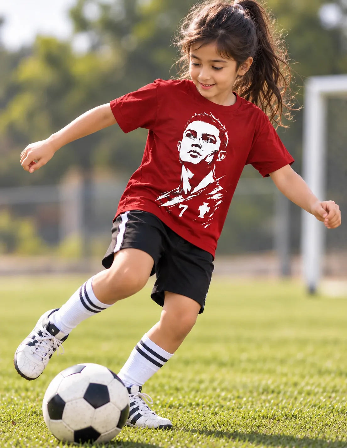 Ronaldo football Red Tshirt