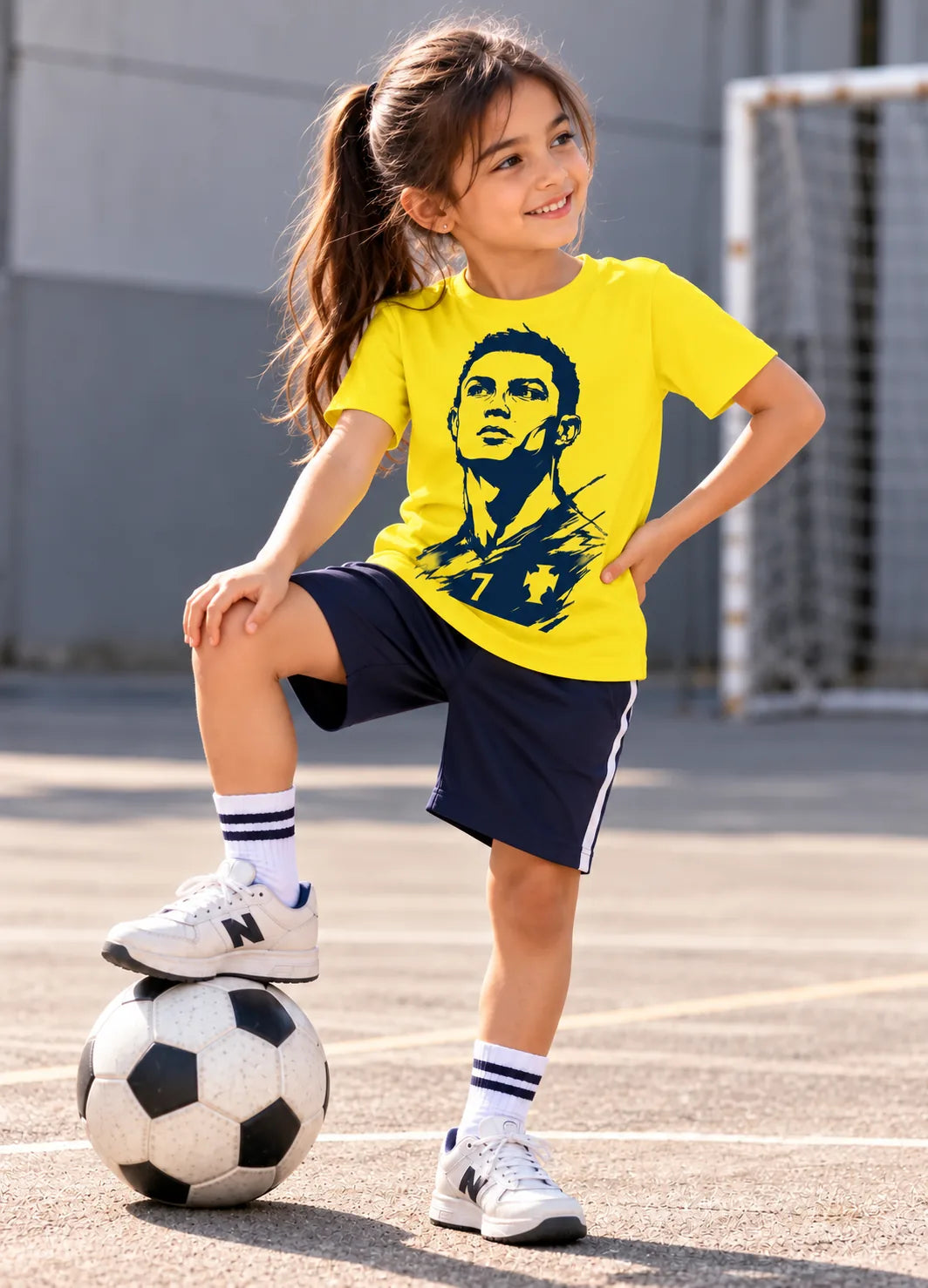 Ronaldo football Yellow Tshirt