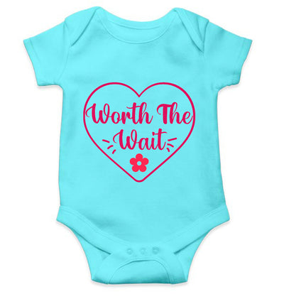 Worth The Wait Cute New Born Rompers for Baby Girl- FunkyTeesClub
