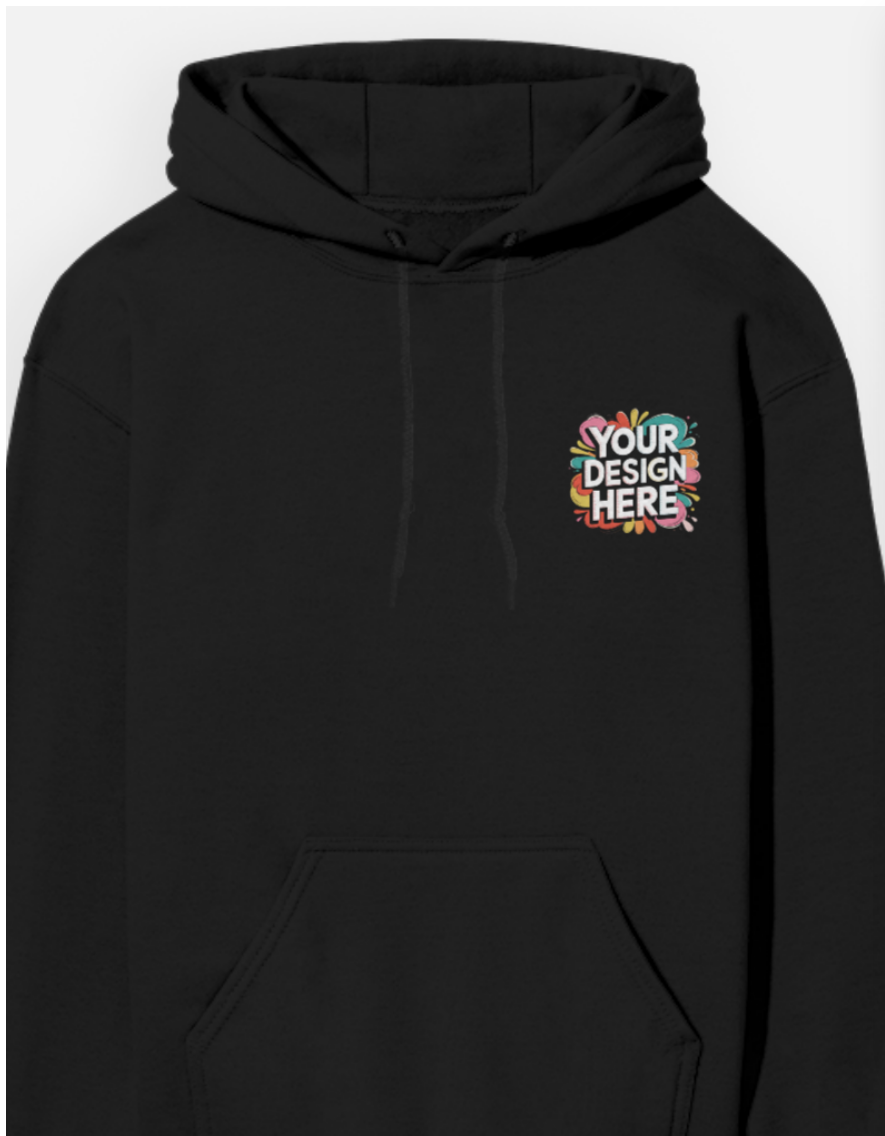 Custom Printed Hoodie | Personalized Unisex Hoodie with Logo, Text or Photo | FunkyTeesClub