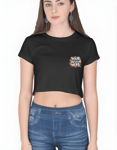 Custom Printed Crop Top | Personalized Women’s Crop Top with Logo, Text or Photo | FunkyTeesClub