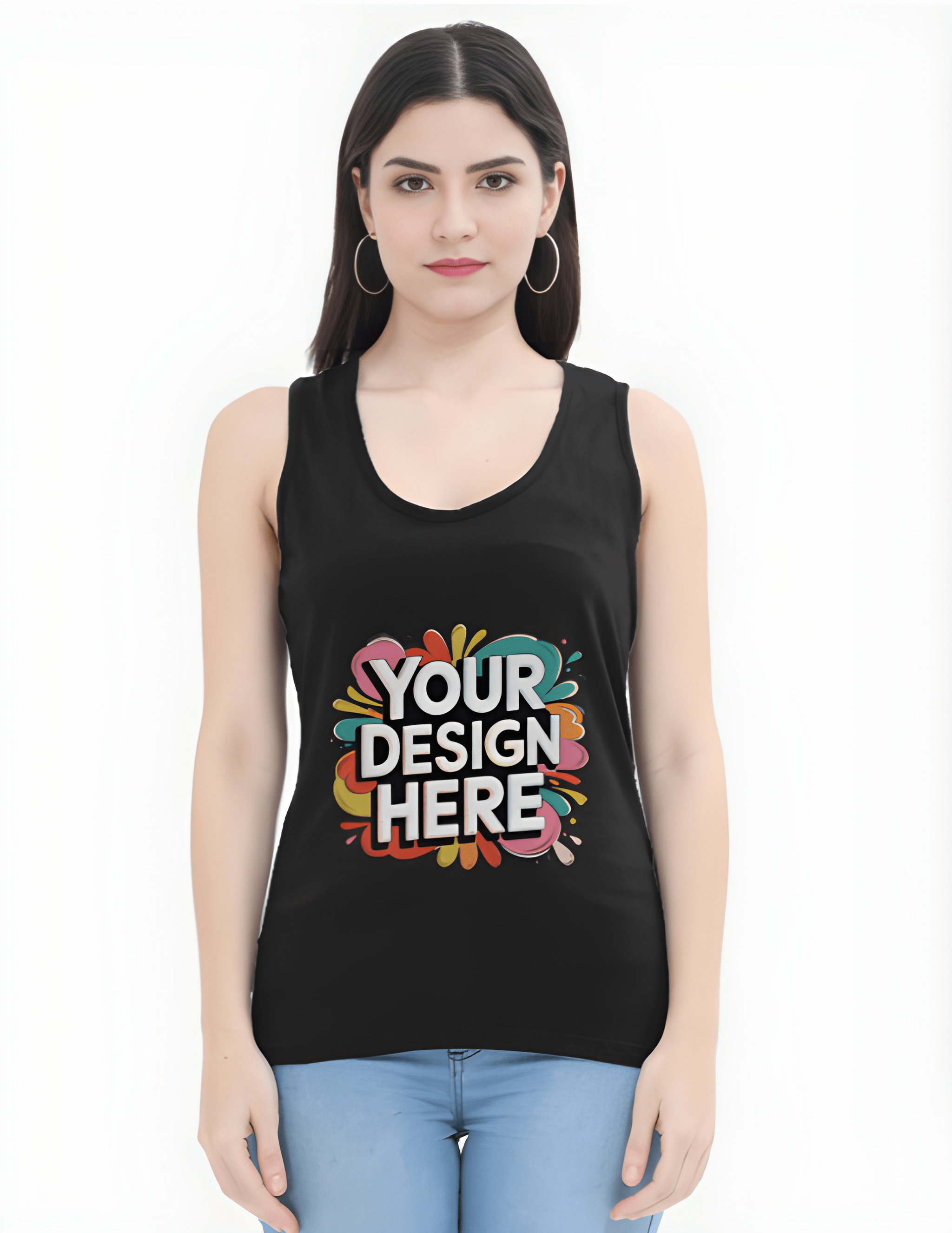 Custom Printed Women’s Tank Top | Personalized Tank Top with Logo, Text or Photo | FunkyTeesClub