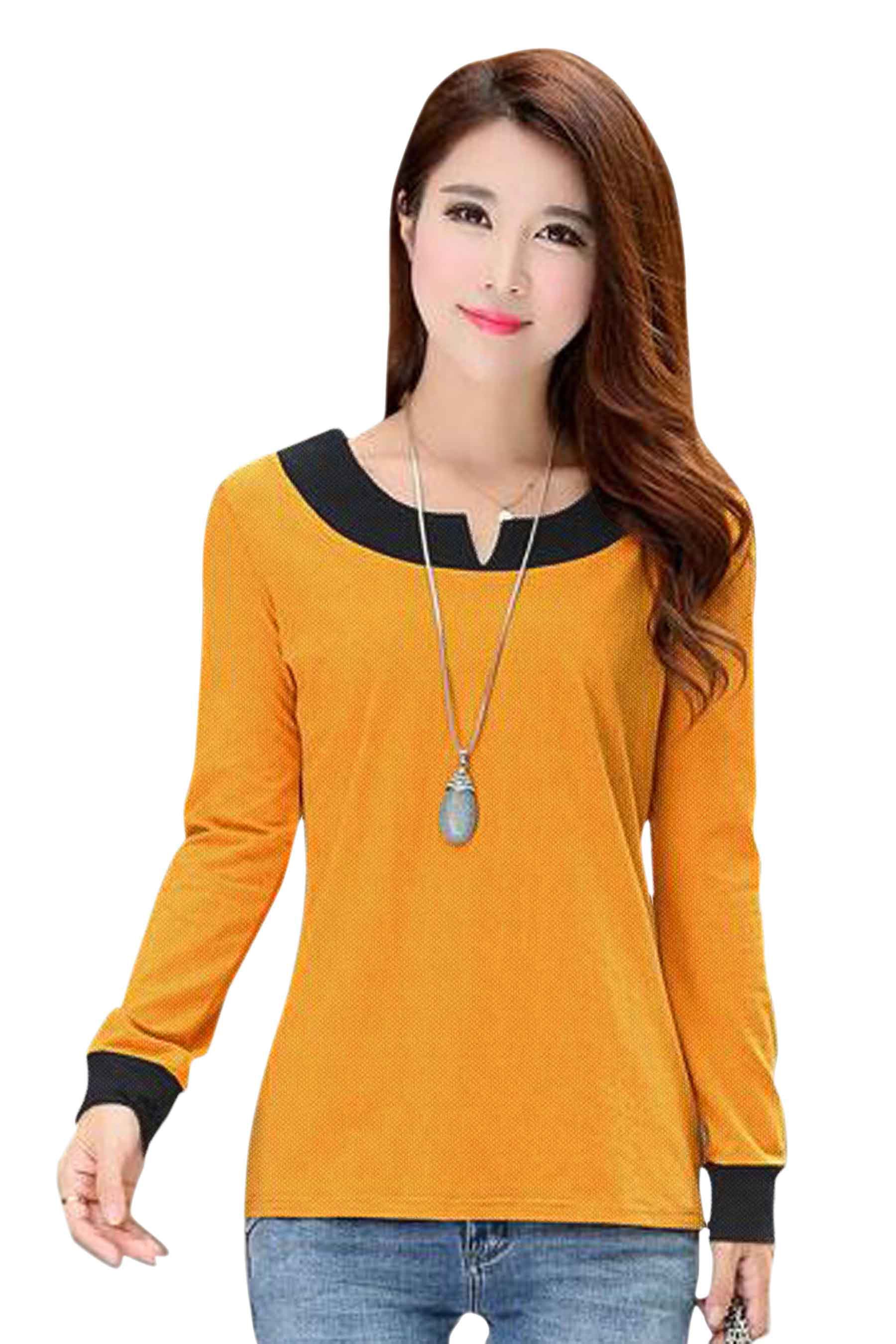 Full Sleeve Designer Stretchable T-Shirt for Girls and Women-FunkyTeesClub