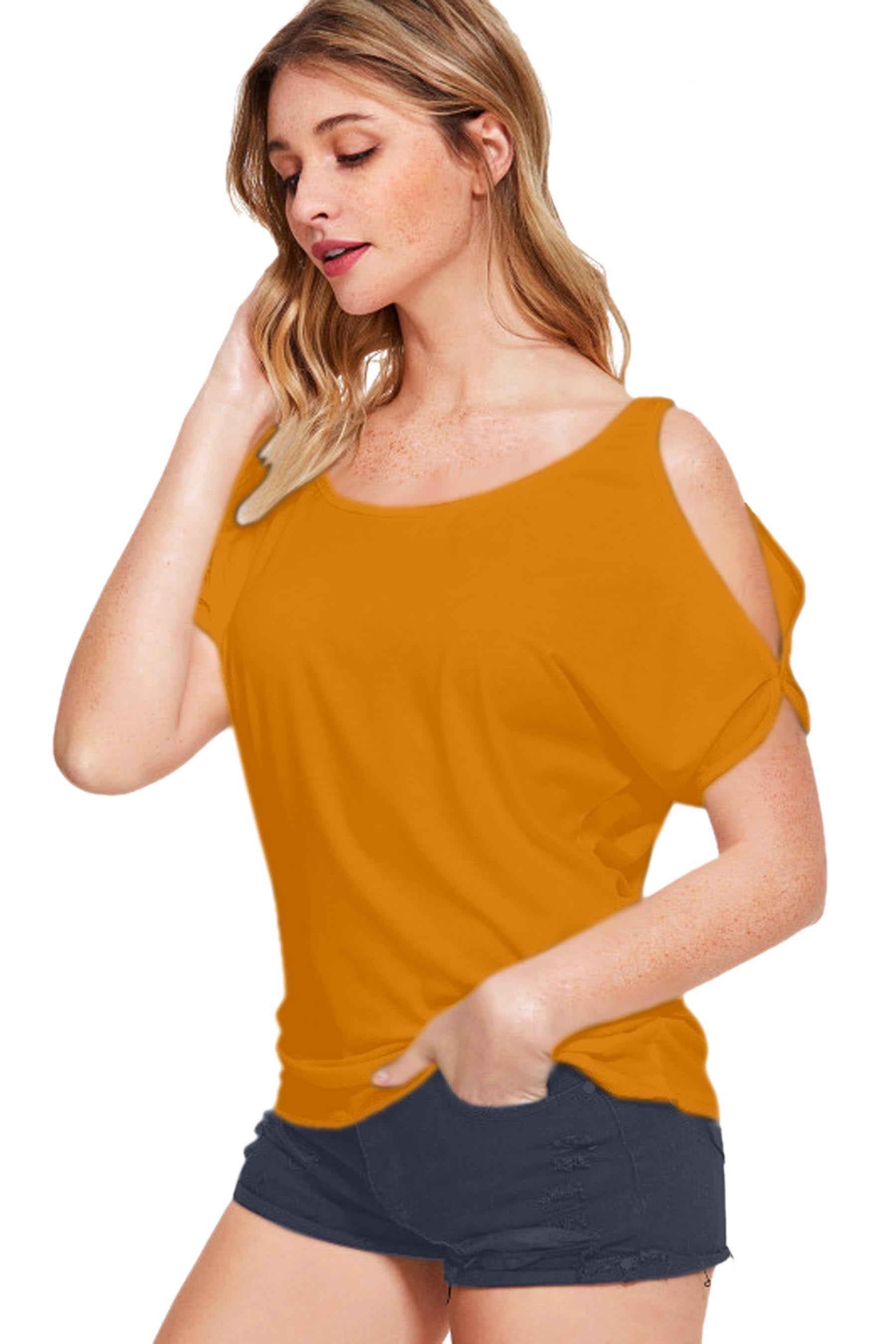 Designer Round Neck Fancy Sleeves Top for Girls and Women-FunkyTeesClub