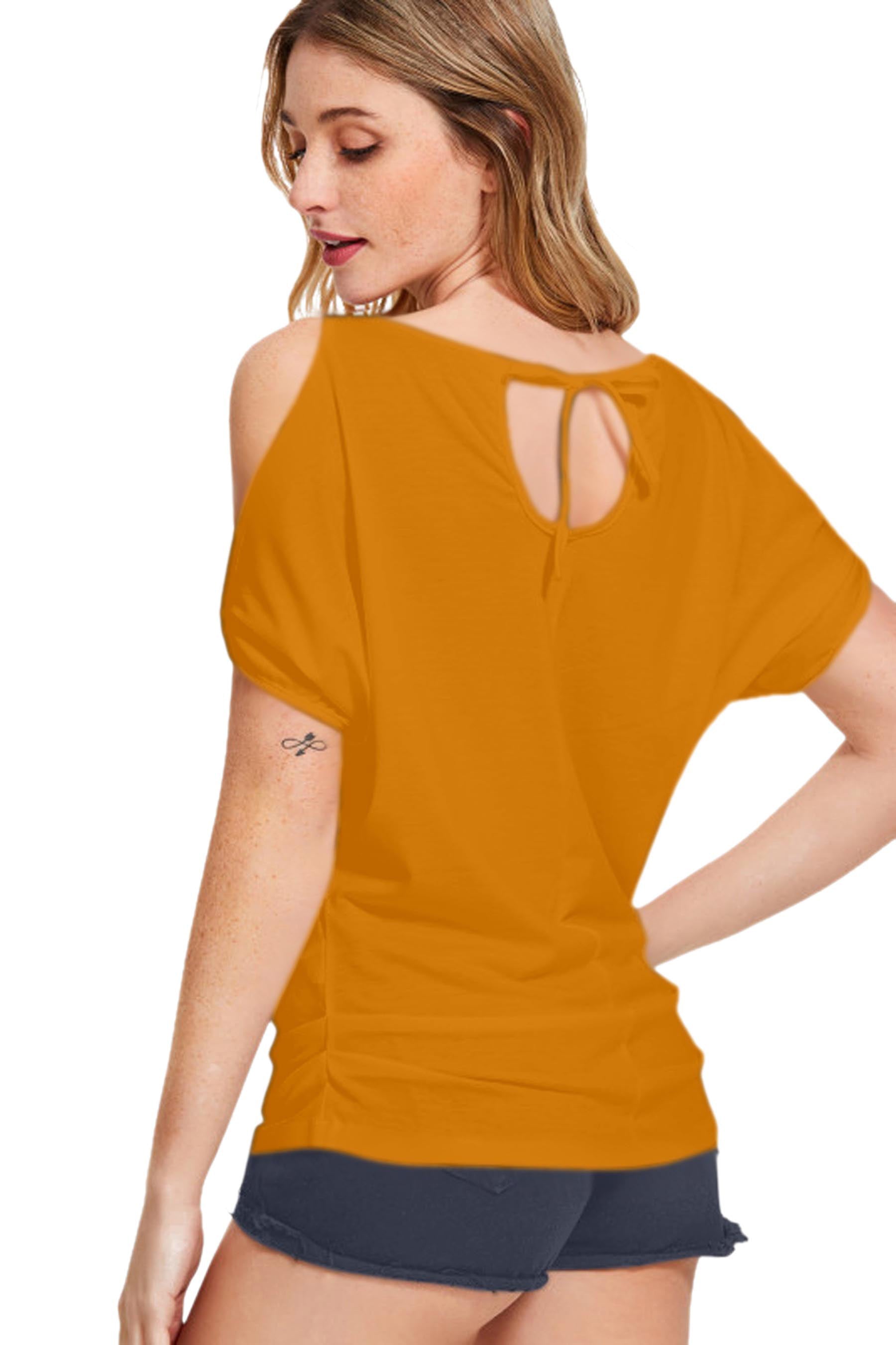 Designer Round Neck Fancy Sleeves Top for Girls and Women-FunkyTeesClub