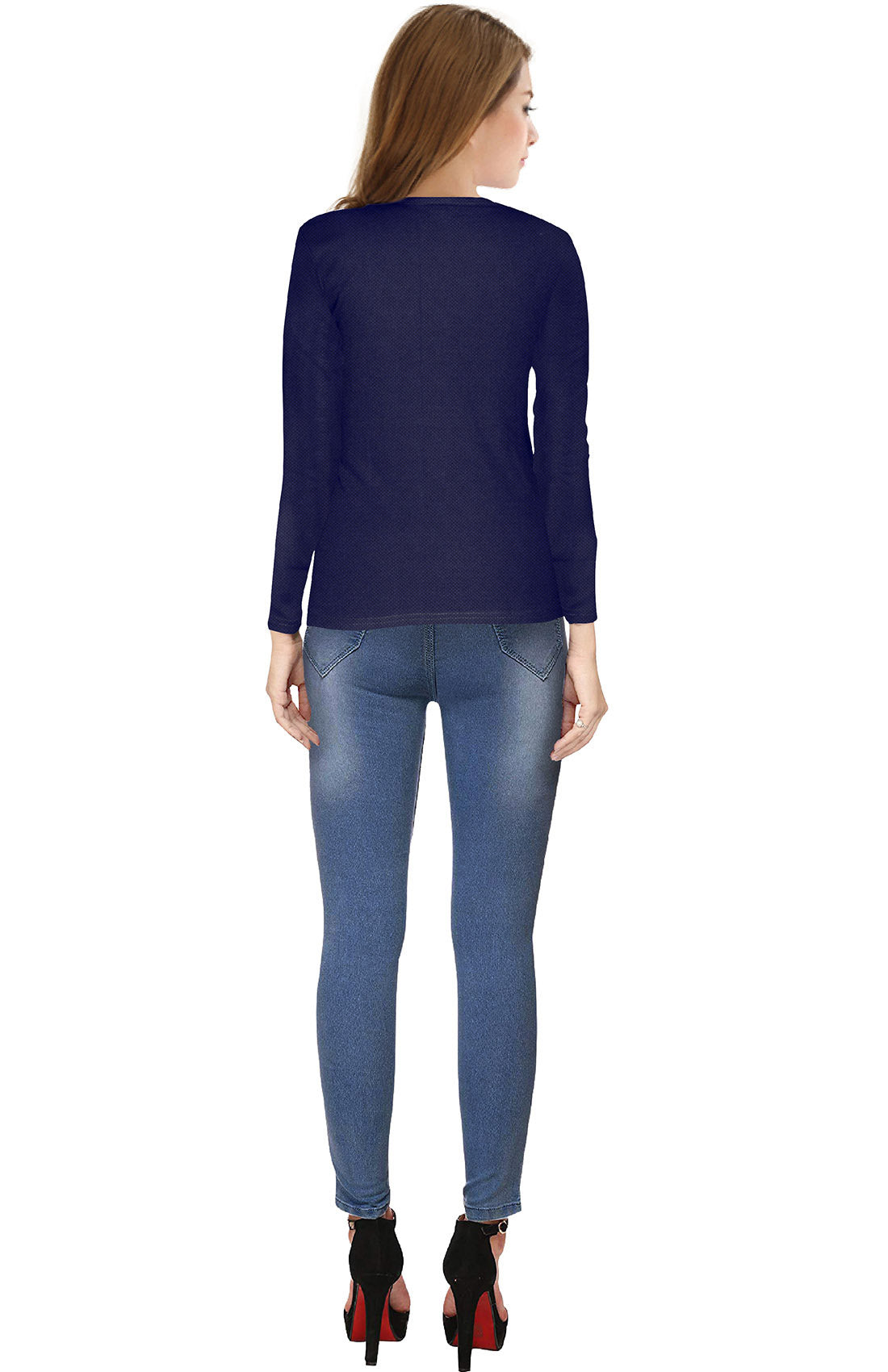 Full Sleeve Designer Stretchable T-Shirt for Girls and Women-FunkyTeesClub