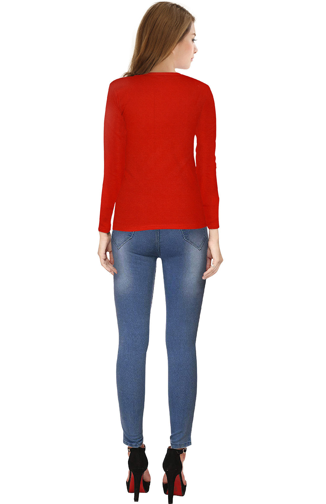 Full Sleeve Designer Stretchable T-Shirt for Girls and Women-FunkyTeesClub