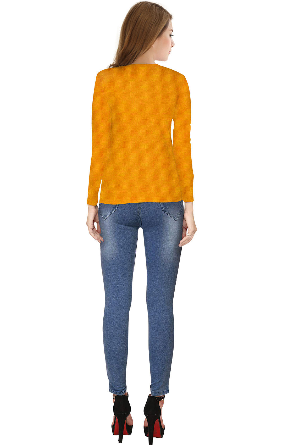 Full Sleeve Designer Stretchable T-Shirt for Girls and Women-FunkyTeesClub