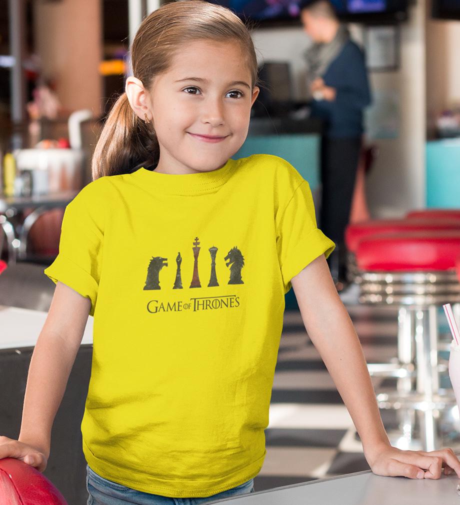 GOT Game of Thrones Half Sleeves T-Shirt For Girls -FunkyTeesClub