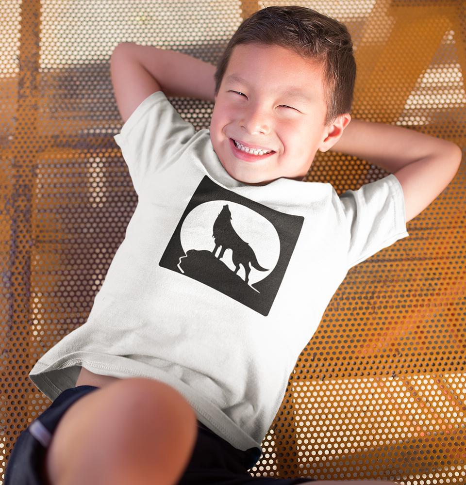 WOLF Half Sleeves T-Shirt for Boy-FunkyTeesClub