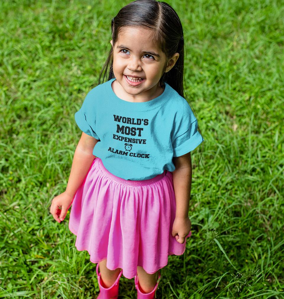 Expensive Alarm Clock Half Sleeves T-Shirt For Girls -FunkyTeesClub