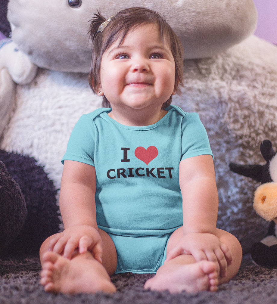 Love Cricket Rompers for Baby Girl- FunkyTeesClub