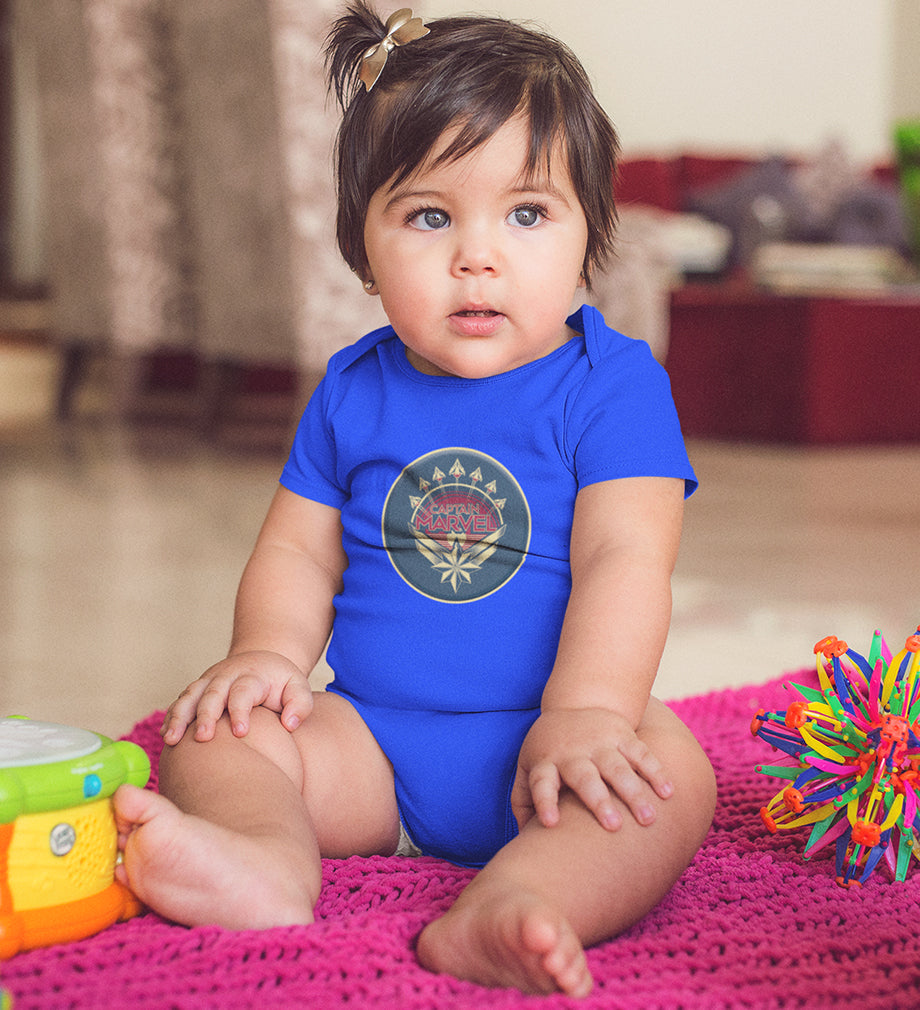 Captain Marvel Superhero Rompers for Baby Girl- FunkyTeesClub