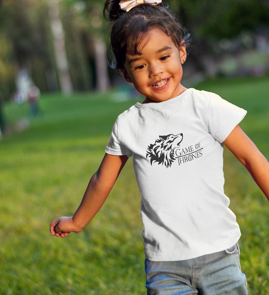 GOT Game Of Thrones Winter Coming Half Sleeves T-Shirt For Girls -FunkyTeesClub