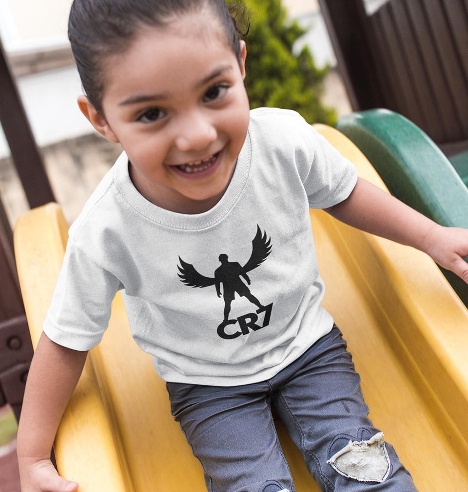 Cristiano Ronaldo CR7 Half Sleeves T-Shirt For Girls -FunkyTeesClub