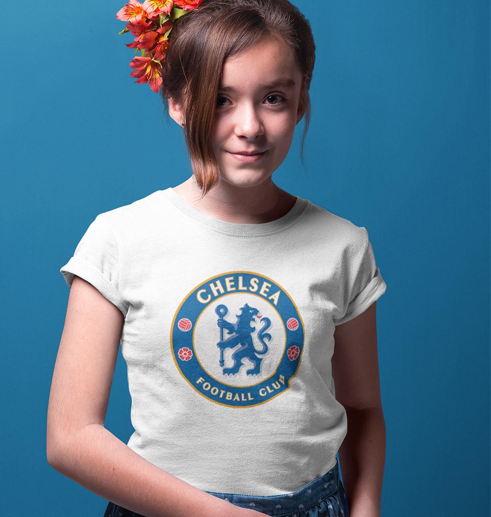 Chelsea United Half Sleeves T-Shirt For Girls -FunkyTeesClub