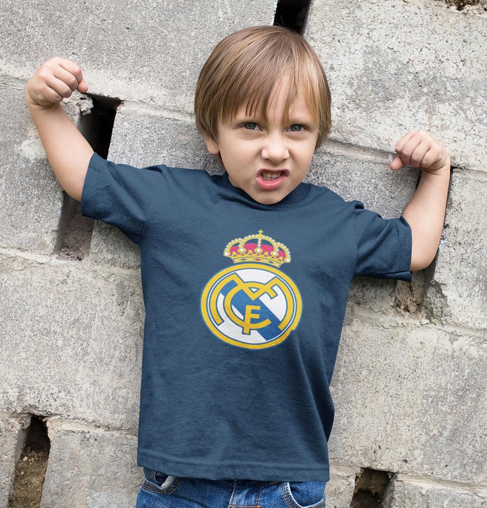 Real Madrid Half Sleeves T-Shirt for Boy-FunkyTeesClub