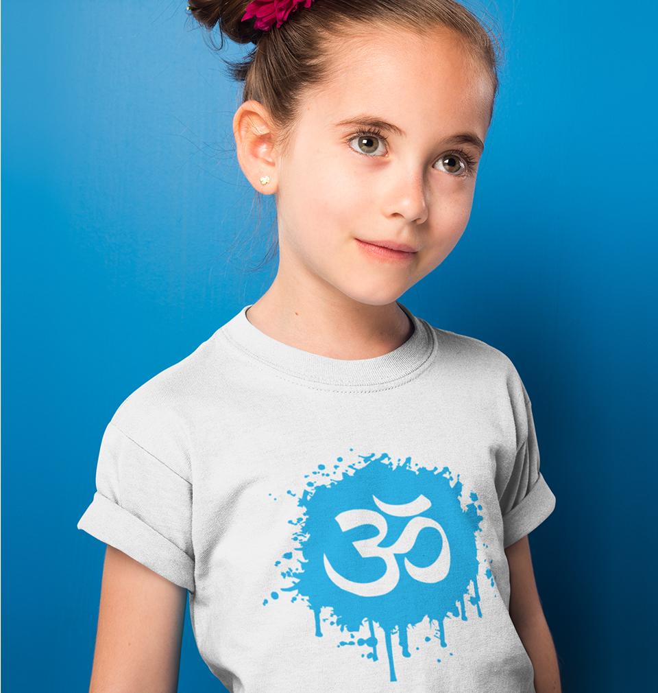 Hindi Om Half Sleeves T-Shirt For Girls -FunkyTeesClub