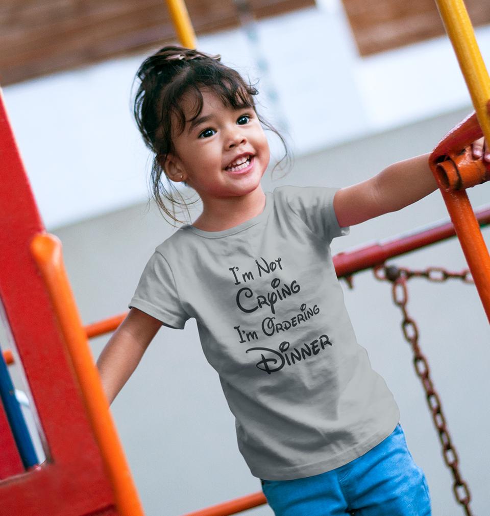 I M Not Crying Half Sleeves T-Shirt For Girls -FunkyTeesClub