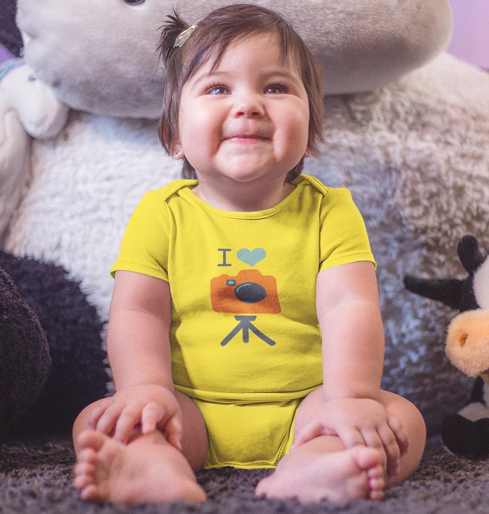 I Love Photography Rompers for Baby Girl- FunkyTeesClub