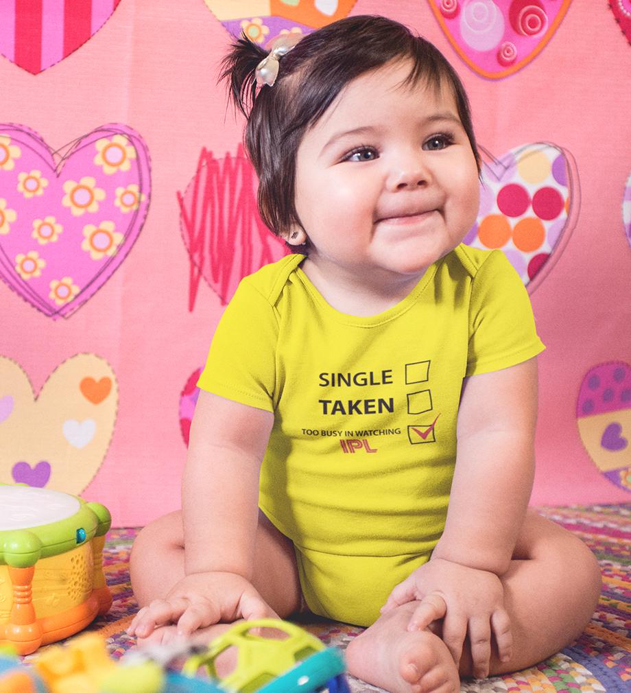 Too Busy In IPL Rompers for Baby Girl- FunkyTeesClub