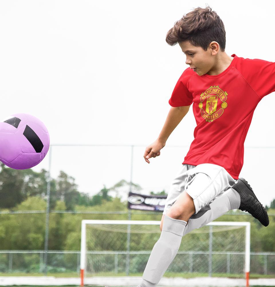 Manchester United Half Sleeves T-Shirt for Boy-FunkyTeesClub