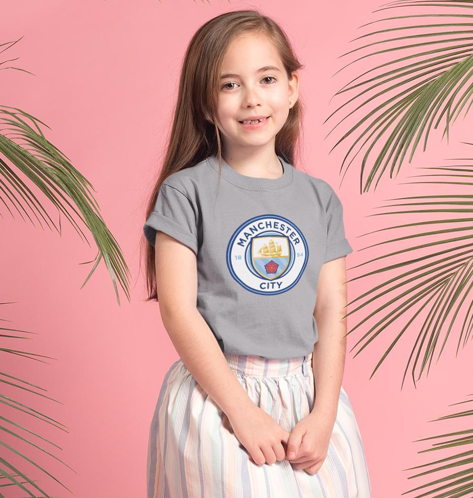 Manchester City Half Sleeves T-Shirt For Girls -FunkyTeesClub