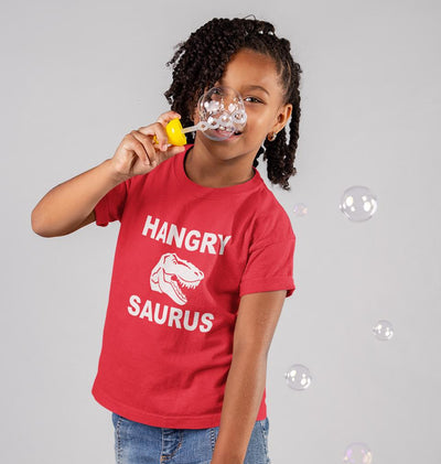 Hangry Sauras Half Sleeves T-Shirt For Girls -FunkyTeesClub