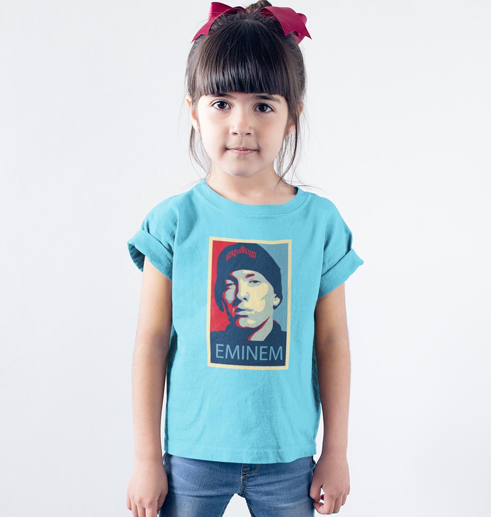 Eminem Half Sleeves T-Shirt For Girls -FunkyTeesClub