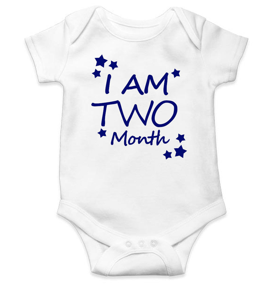 I Am Two Months Rompers for Baby Boy- FunkyTeesClub