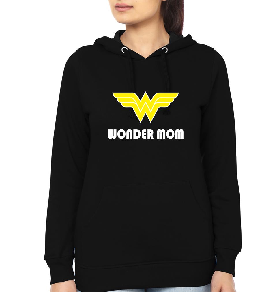Wonder Mom Super Boy Mother and Son Matching Hoodies- FunkyTeesClub