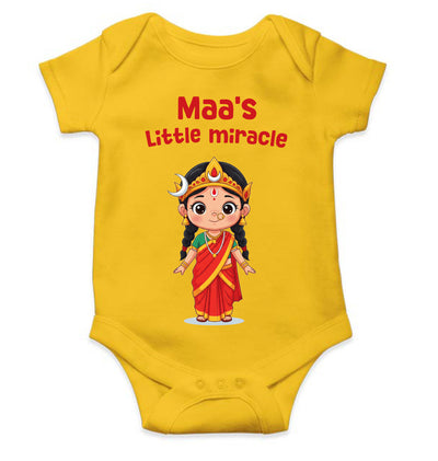 Maas Little Miracle Durga Pooja Rompers for Baby Girl- FunkyTeesClub