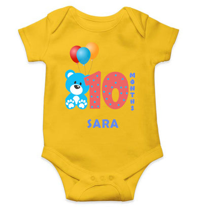 Custom Name Tenth Rompers for Baby Girl- FunkyTeesClub