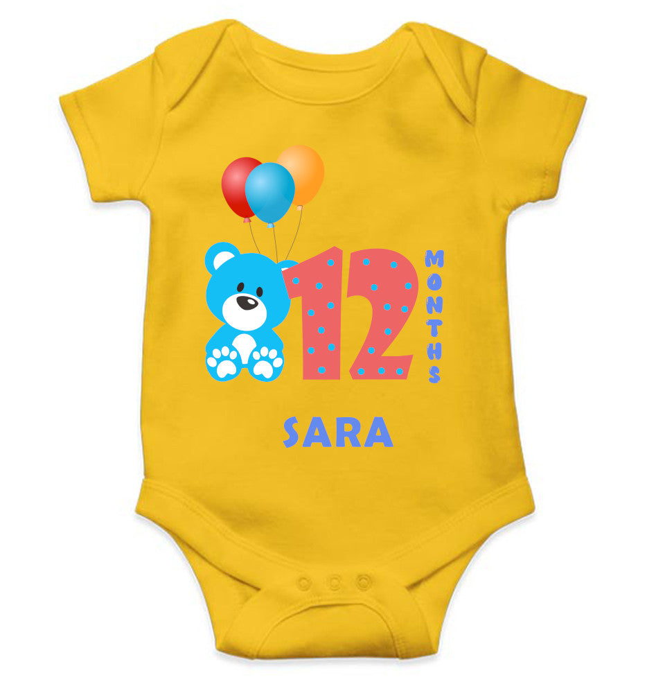 Custom Name Twelfth Rompers for Baby Girl- FunkyTeesClub