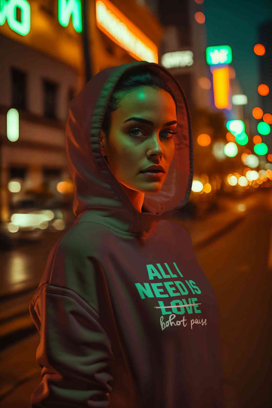 All I Need Is Bohot Paise Hoodies for Women-FunkyTeesClub