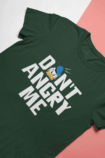 Dont Angry Me Funny Cartoon Mens Half Sleeves T-shirt- FunkyTeesClub