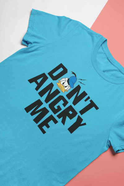 Dont Angry Me Funny Cartoon Mens Half Sleeves T-shirt- FunkyTeesClub