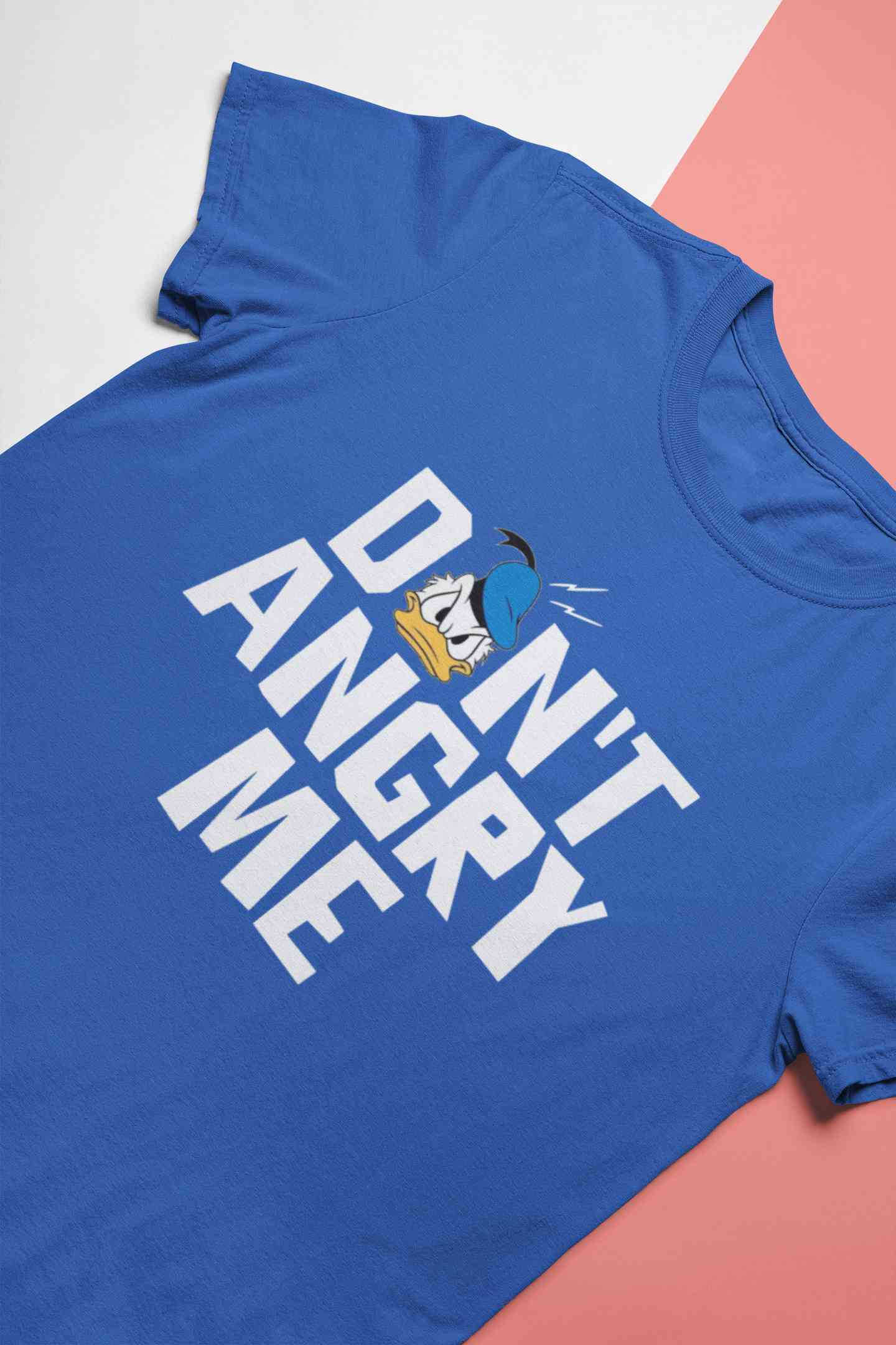 Dont Angry Me Funny Cartoon Mens Half Sleeves T-shirt- FunkyTeesClub