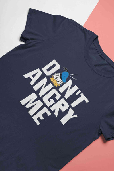 Dont Angry Me Funny Cartoon Mens Half Sleeves T-shirt- FunkyTeesClub