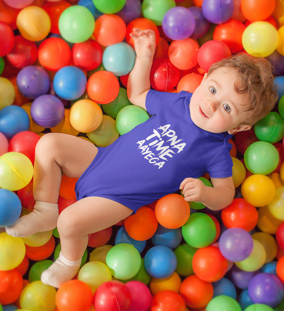 Apna Time Aayega Rompers for Baby Boy - FunkyTradition FunkyTradition