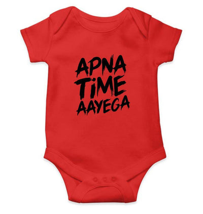 Apna Time Aayega Rompers for Baby Boy - FunkyTradition FunkyTradition