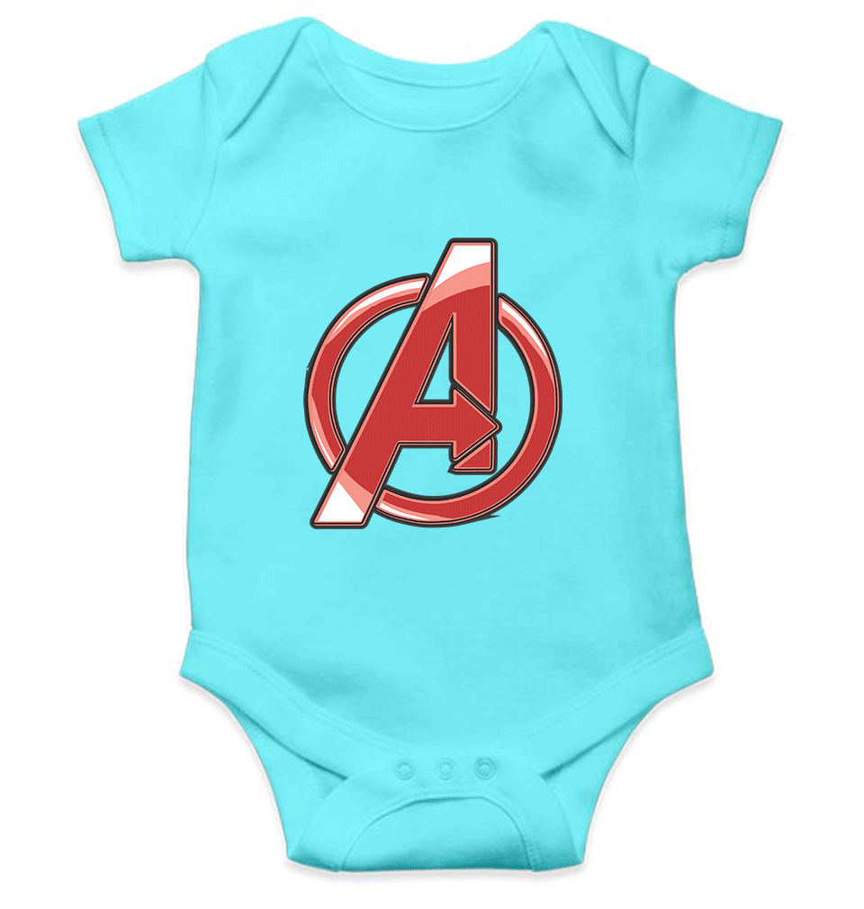 Avenger Logo Rompers for Baby Boy- FunkyTradition FunkyTradition