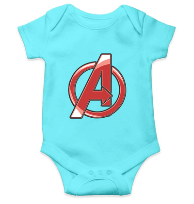 Avenger Logo Rompers for Baby Boy- FunkyTradition FunkyTradition