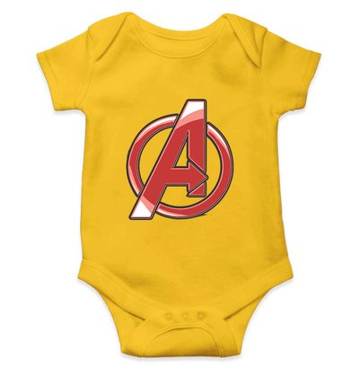 Avenger Logo Rompers for Baby Girl- FunkyTradition FunkyTradition
