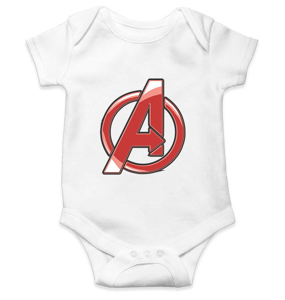 Avenger Logo Rompers for Baby Girl- FunkyTradition FunkyTradition