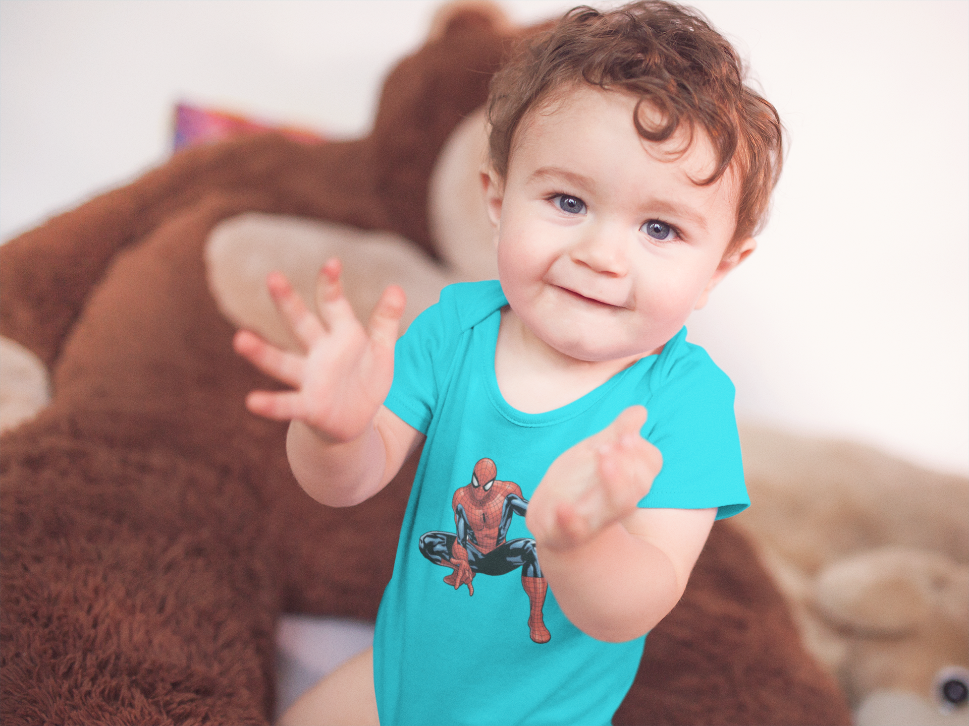 Superhero  Rompers for Baby Boy -FunkyTeesClub