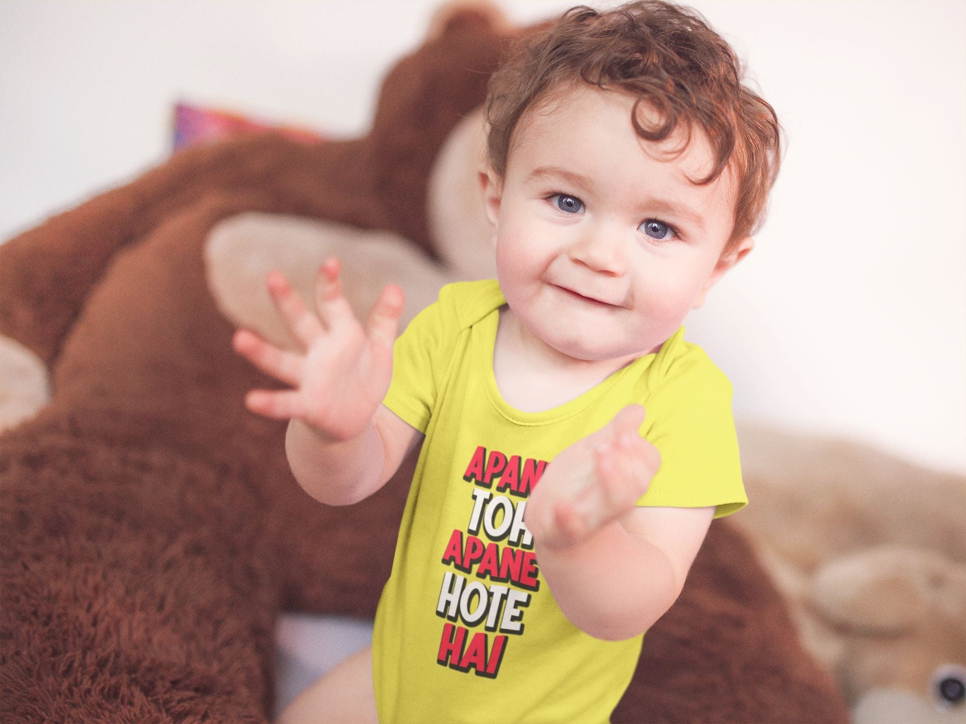 Apne Toh Apne Hote Hain Rompers for Baby Boy- FunkyTeesClub